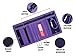 Rough Enough Canvas Purple Boys Girl Teen Wallet for kids with Zipper Coin Purse Organizer Credit Card Holder Pocket for Travel Women Kids Teen Boy Girl Christmas Gifts