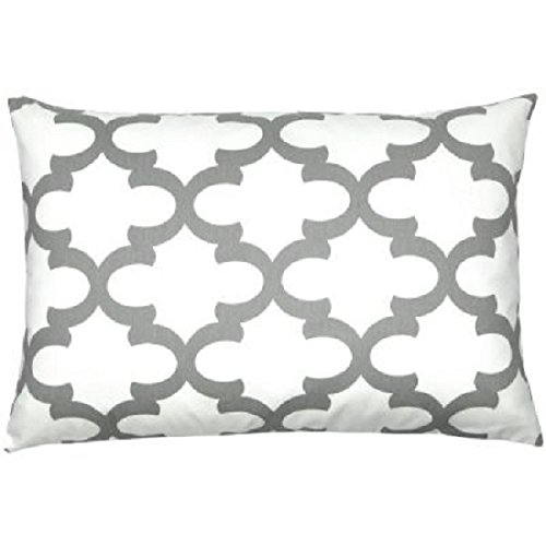 Amazon Com Standard Pillow Sham Grey Trellis Pillow Cover Bed