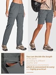 Womens Hiking Pants Convertible Quick Dry Stretch