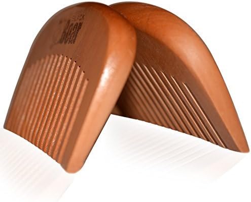 Beard Comb | Naturally Smoked Wooden Style Comb For Hair | Real Wood Campfire Smell | Anti-Static &amp; No Snag | Handmade Wide Tooth Contour Brush | Packaged in Premium Cloth Carrying Bag by Black Boar