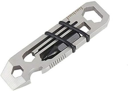 abbort Tiny Ratchet Multi-Tool Keychain Bottle Opener EDC Hex Wrenches Tool