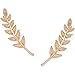 Humble Chic Tiny Leaf Ear Climbers - Delicate Crawler Cuff Stud Jacket Earrings