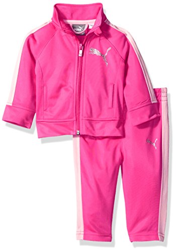 Puma Baby Girls Tricot Tracksuit Set Pink Glow 24m Desertcart
