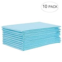 Bed Pads Disposable, Homkare Disposable Incontinence Bed Pads, Disposable Underpads, 1500ml Super Absorbency, Extra Large Disposable Bed Wetting Pads for Adults, Kids (10 Pads, 32" x 36" Inch)