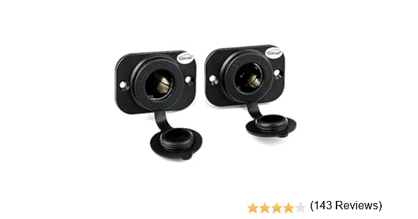 2 x Toma de Corriente Empotrable Mechero Conector 12V para Coche ...