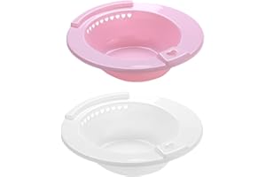 Beaupretty Portable Sitz Bath Basin for Toilet 14.96X14.17X4.33In Medical Hip Bath Tub with Easy Clean Design for Women Bathr
