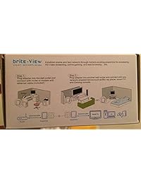 brite view bvp 5100d adaptador Powerline Cable de alimentación, color blanco
