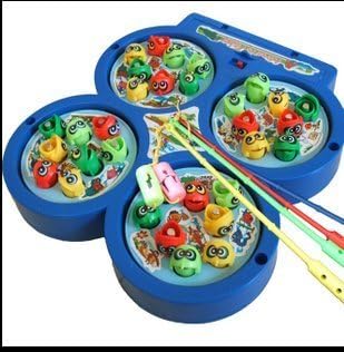 Fishing Toys Fishing Toys for Children Baby Child Puzzle Swimming Pool Cover Pool Magnetic Fishing Cat （1）