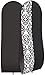 Your Bags Women’s Dress and Gown Garment Bag -72”x24” and 10” Tapered Gusset Prom Bags (Black and White Demask)