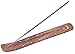 Incense Garden Wooden Incense Holder for Sticks with Inlays of Brass 10 inches Long Assorted Styles