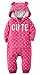 Carters Girl's Fleece Hooded Two Pocket Bodysuit Romper