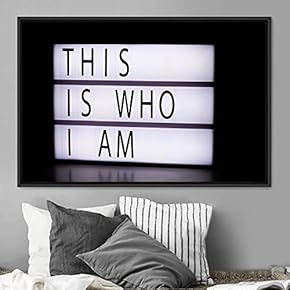signwin Framed Canvas Wall Art Pressed Quotes 3D...