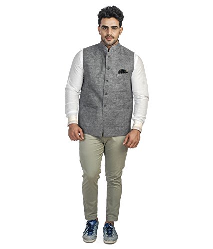 royal men's cotton blend nehru jacket