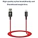 Lightning Cable,ICESMART iPhone charger Cable(4Pack 1FT/3Ftx2/6FT),Nylon Braided USB Charger Data Sync Cord Compatible with iPhone X/8/8 Plus/7/7 Plus/6s/6s Plus/6/6 Plus/5/5S/5C/SE/iPad(Red)