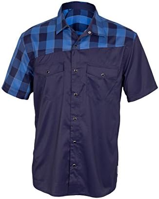 Club Ride Men's Bolt Short Sleeve Cycling Jersey XL Sapphire Plaid