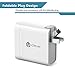 [Dual Quick Charge 3.0] iClever BoostCube+ 39W Dual USB Wall Charger, SmartID Charging Compatible Quick USB Charger for iPhone 7/iPad, Samsung Galaxy S7/S6/Edge, Note 5/4, LG G5, HTC and More(IC-BC01)