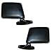 1983-92 Ford Ranger, 1984-90 Bronco II, 1991-1994 Explorer & 1985-1991 Ford F150, F250, F350 Pickup Truck Manual Black Folding (Paddle Type) Door Mount Rear View Mirror Pair Set: Right Passenger AND Left Driver Side (1983 83 1984 84 1985 85 1986 86 1987 87 1988 88 1989 89 1990 90 1991 91 1992 92 1993 93 1994 94)
