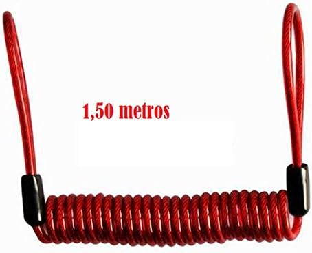 Reminder Cable for Motorbike Locks - 1500 x 4 mm, red