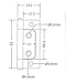 Nickel Non-Mortise Hinges - 2