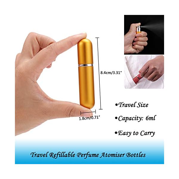 Perfume-Atomiser-Bottles-Scoolr-5-Pieces-Perfume-Atomisers-Refillable-Perfume-Atomizer-Mini-Perfume-Bottles-Travel-Fragrance-Empty-Spray-Bottle-with-Funnel-Pipette-Pink-Flannelette-Bag-6ml Perfume Atomiser Bottles, Scoolr 5 Pieces Perfume Atomisers Refillable Perfume Atomizer Mini Perfume Bottles Travel…