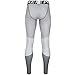 Nike Men's Pro Hyperwarm Lines Compression Tights, White/Black, Large