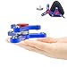 Tri-Spinner Fidget Toy New 2017 All Metal Design Super Fast Long Spins Ceramic Center Quality Spinners Focus Toy for Kids & Adults (1Blue+1Mini)