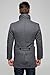 SSLR Men's British Single Breasted Slim Wool Coat (Large, Grey)
