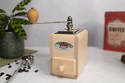 Zassenhaus 040098 Kaffeemühle Santiago, Holz, Natur, 19,8 x 8,9 x 14 cm, Braun – Bild 7