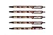 NFL San Francisco 49ers Disposable Black Ink Click Pens, 5-Pack