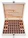 Essential Oil Case/Box by Terramore. Large 68 Bottle Storage Organizer. Natural Pine Wood. Holds 56ea 5-15ml Bottles And 12ea Roll-On Bottles.