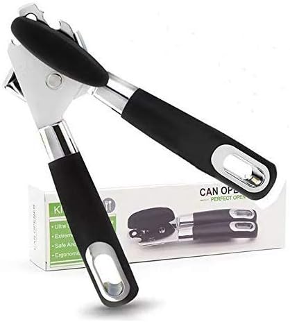 Can Opener, Minrui Professional Manual Can Tin Opener Built in Bottle Opener - Heavy Duty Stainless Steel Blades, Easy Turn Knob and Ergonomic Handles
