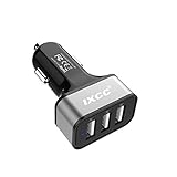iXCC 36W/7.2A 3 Ports Car Charger Rapid Charging Adapter for Galaxy S8 S8+, iPhone 7 6s Plus, iPad Pro Air mini, Galaxy S7 S6 Edge, Note, LG, Nexus, HTC and More - Silver