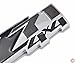 zorratin (2 pieces) Black Small Z71 4x4 Emblem Badge Plate with Chrome Base for GMC Chevy Silverado Sierra Tahoe Suburban Z71 4x4 Emblems OEM NEW 1500 2500 3500 Decal