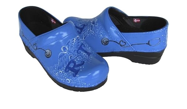 hand painted sanita clogs