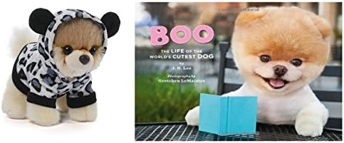 Boo: The Life of the World's Cutest Dog Hardcover Book with Boo Plush Stuffed Toy (Leopard)