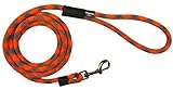 Extremely Durable Dog Rope Leash, Premium Quality Mountain Climbing Dog Rope Lead, Strong, Sturdy and Comfortable Leash, Supports the Strongest Pulling Large and Medium Sized Dogs, 6-feet, Orange