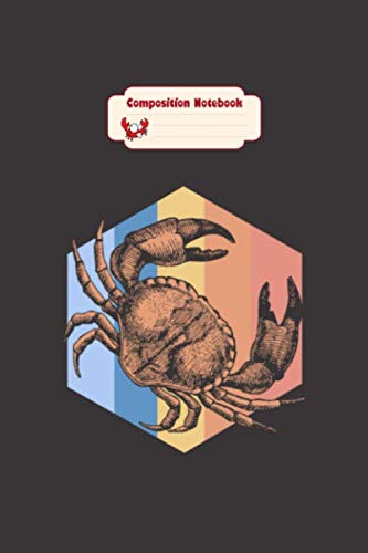 Composition notebook: crab animal sea life beach gift crabs ocean - 50 sheets, 100 pages - 6 x 9 inches
