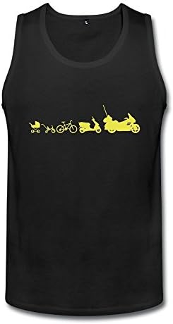 RUIFENG Men's Motorcycle Evolution Goldwing Cool Tank Top- L Black