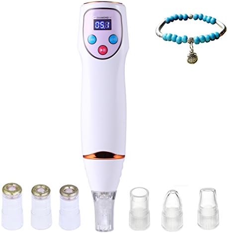 Diamond Microdermabrasion Device Exfoliates and Resurfaces the Skin and Utilizes Pore Vacuum Extraction to Promote Skin Health and Facial Renewal