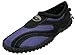 Childrens Kids Wave Water Shoes Pool Beach Aqua Socks (10, Black/Purple)