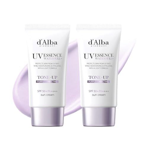 d'Alba – Crème Solaire Hydratante à la Truffe Blanche Italienne SPF 50+ PA++++ – 50 ml (Purple X2)