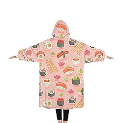 Sushi and Rolls Wearable Oversized Blanket, Sherpa