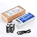 BONAI LCD Battery Charger for C D AA AAA 9V Ni-MH Ni-CD Rechargeable Batteries with 5000mAh C Cells (4-Pack)