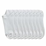 K. Bell Ladies - No Show Sock - 9 Pair Pack (Sock size 9-11, White)