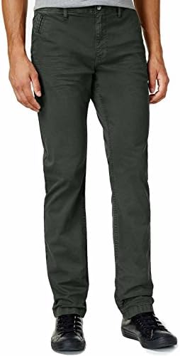 William Rast Men's Kent Slim Straight Chinos (30x32, Kombu Green)