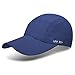 UPF 50+ Foldable Baseball Cap Sun Protection Quick Dry Portable Folding Hats for Men or Women, Dark Blue