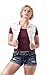 Hollywood Star Fashion Sleeveless Button up Jean Denim Jacket Vest (Small, White)