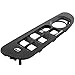 Red Hound Auto 2002-2008 Compatible with Dodge Ram 1500 2500 3500 Quad Cab Bezel Dark Gray for Master Window Switch Panel Plate
