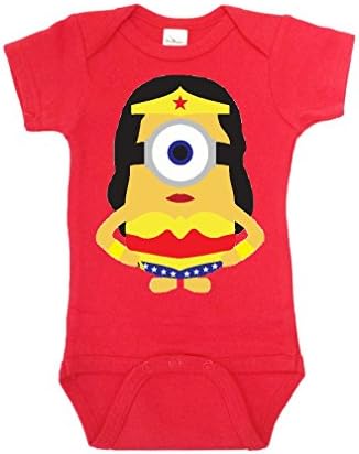 Minion Wonder Woman Onesie (3-6 Months Onesie)