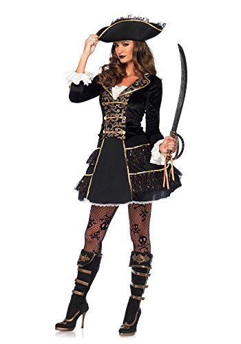 High Seas Pirate Captain Costume - Small - Dress Size 4-6
